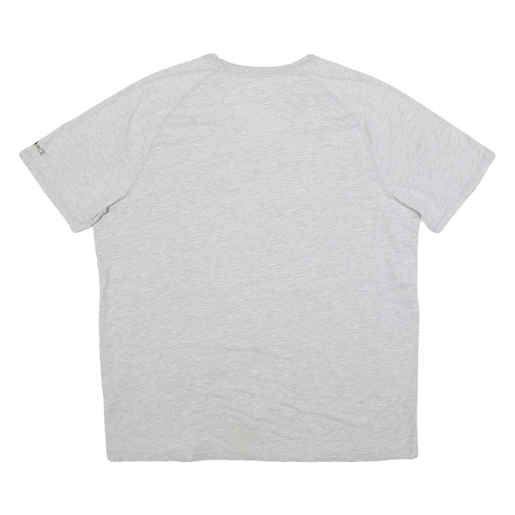 CARHARTT Mens Grey Cotton Blend T-Shirt L Short Sleeve Crew Neck Logo Print
