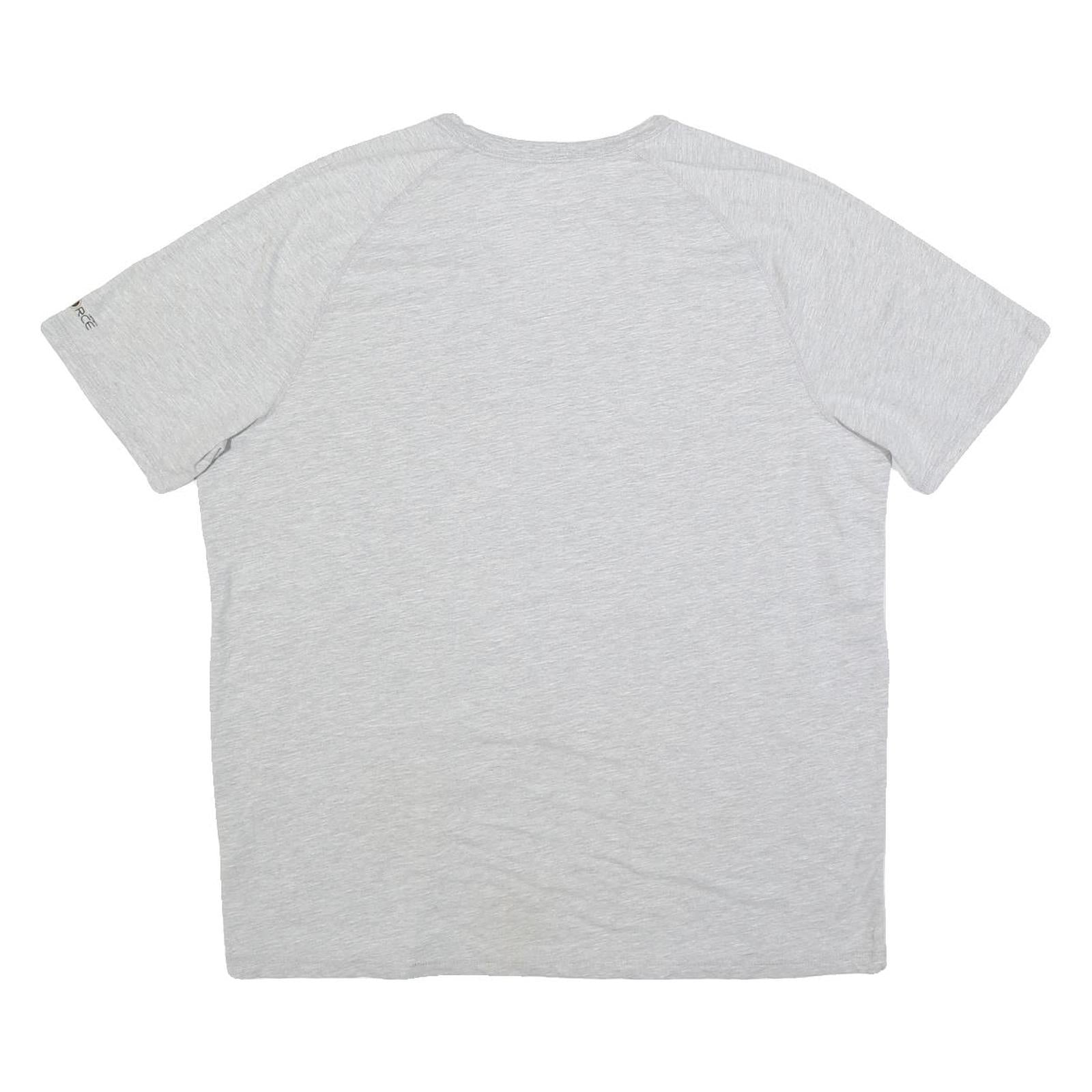 CARHARTT Mens Grey Cotton Blend T-Shirt L Short Sleeve Crew Neck Logo Print