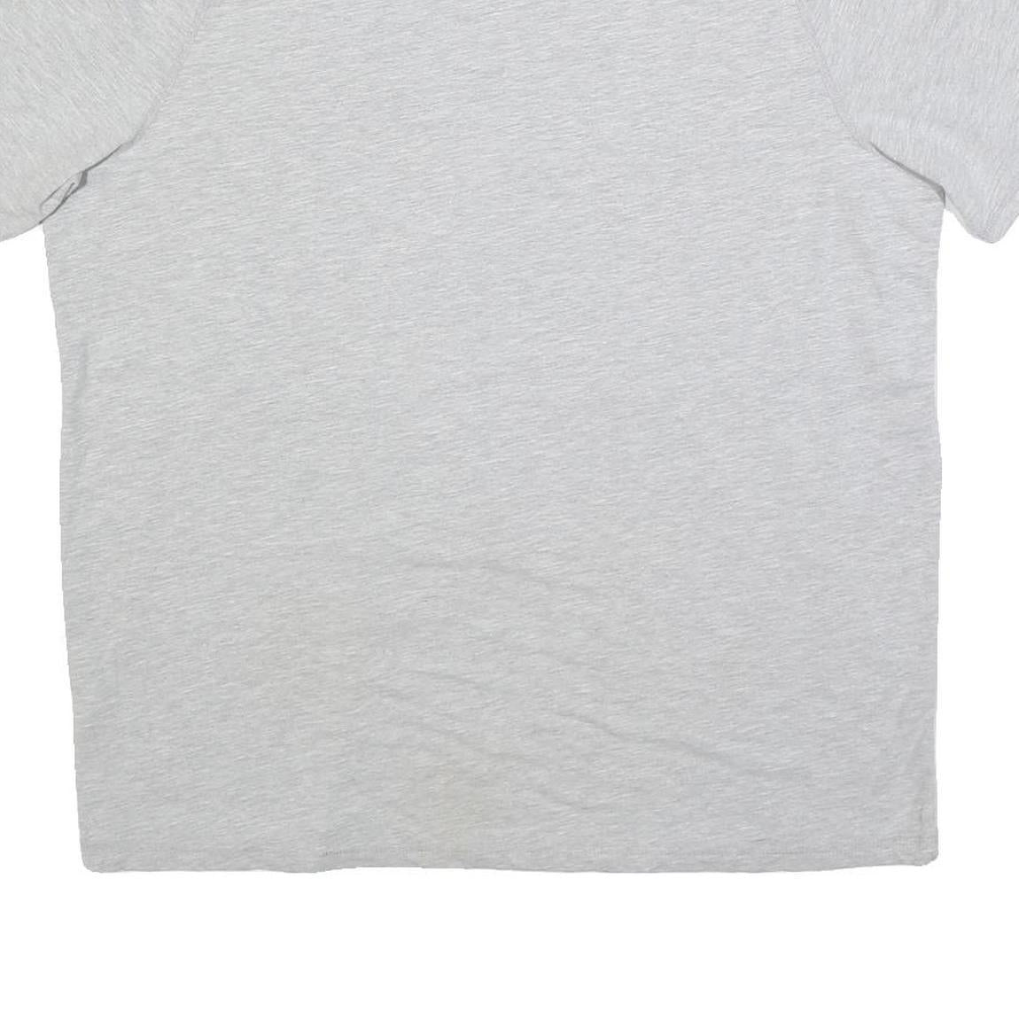 CARHARTT Mens Grey Cotton Blend T-Shirt L Short Sleeve Crew Neck Logo Print