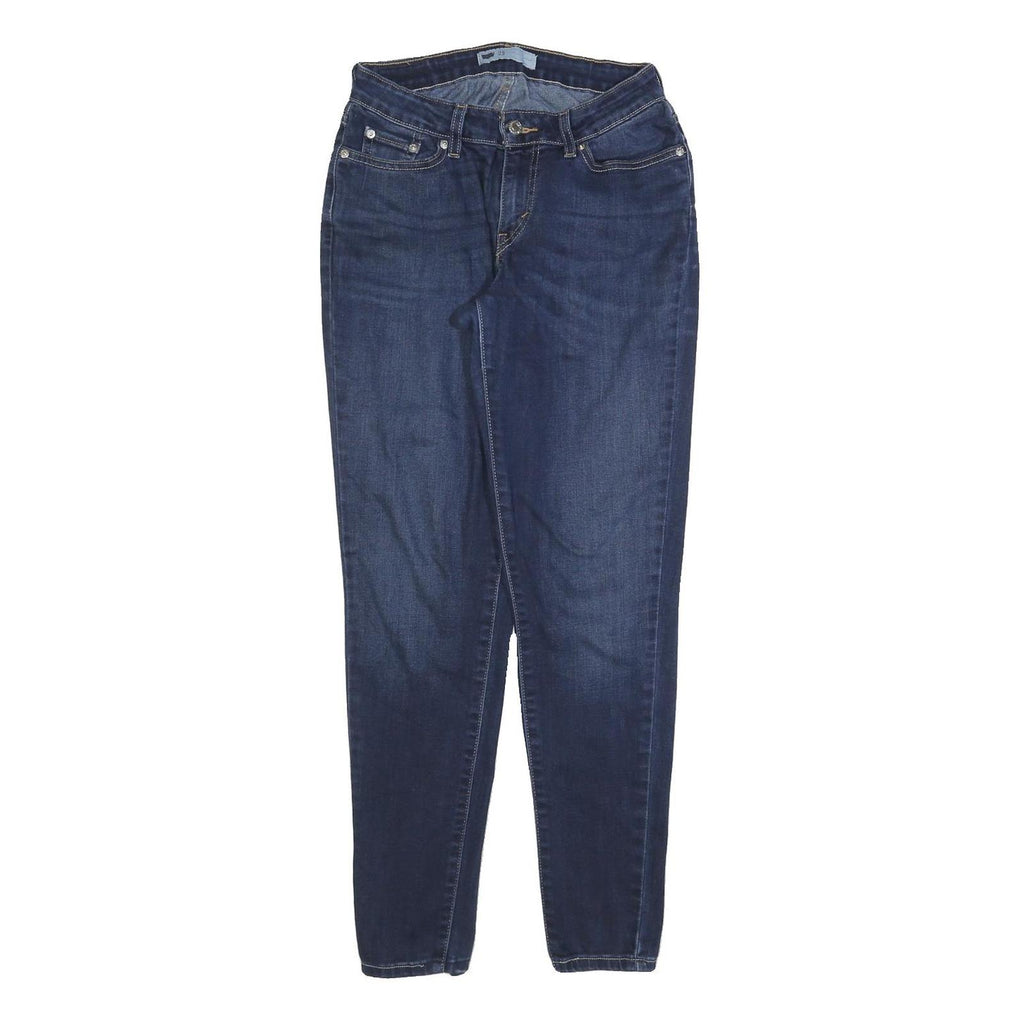 LEVI'S Womens Slim Blue Jeans Denim Medium W29 L30 Classic Cotton Blend Zip