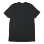 ADIDAS Mens Black Graphic T-Shirt S Short Sleeve Crew Neck Cotton Blend