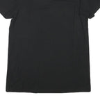 ADIDAS Mens Black Graphic T-Shirt S Short Sleeve Crew Neck Cotton Blend