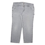 CARHARTT Womens Cotton Blend Grey Regular Fit Straight Leg Trousers W38 L28