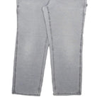 CARHARTT Womens Cotton Blend Grey Regular Fit Straight Leg Trousers W38 L28