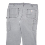 CARHARTT Womens Cotton Blend Grey Regular Fit Straight Leg Trousers W38 L28