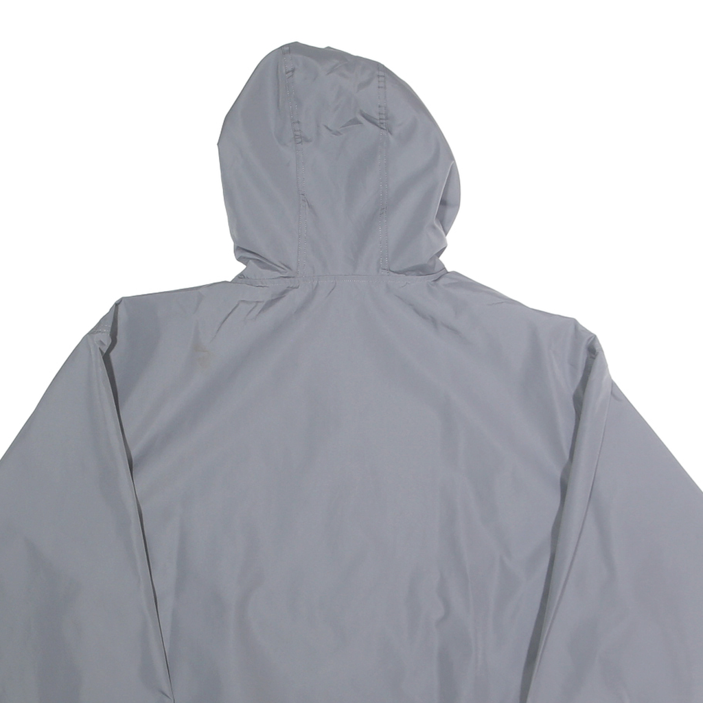 CHAMPION Mens Grey Lightweight Hooded Jacket M Polyester Plain Casual Sportswear