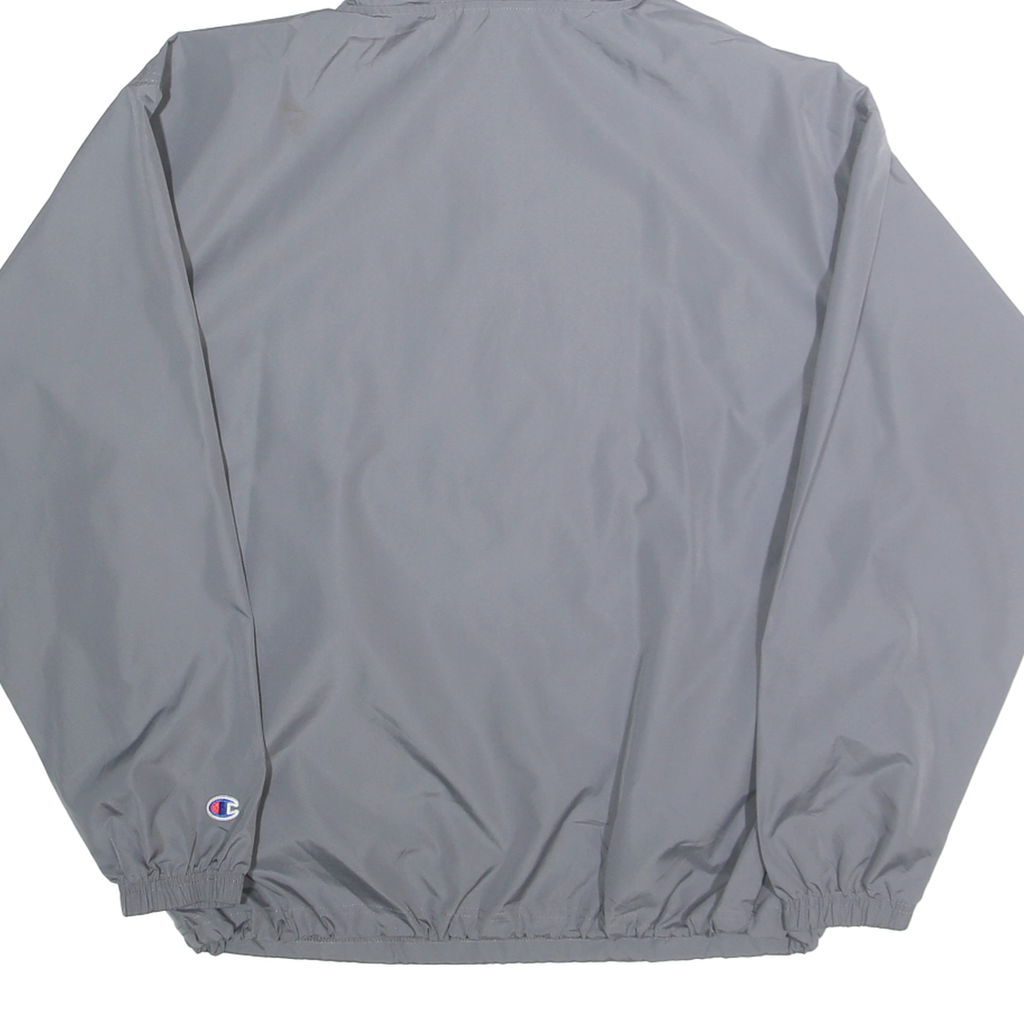 CHAMPION Mens Grey Lightweight Hooded Jacket M Polyester Plain Casual Sportswear
