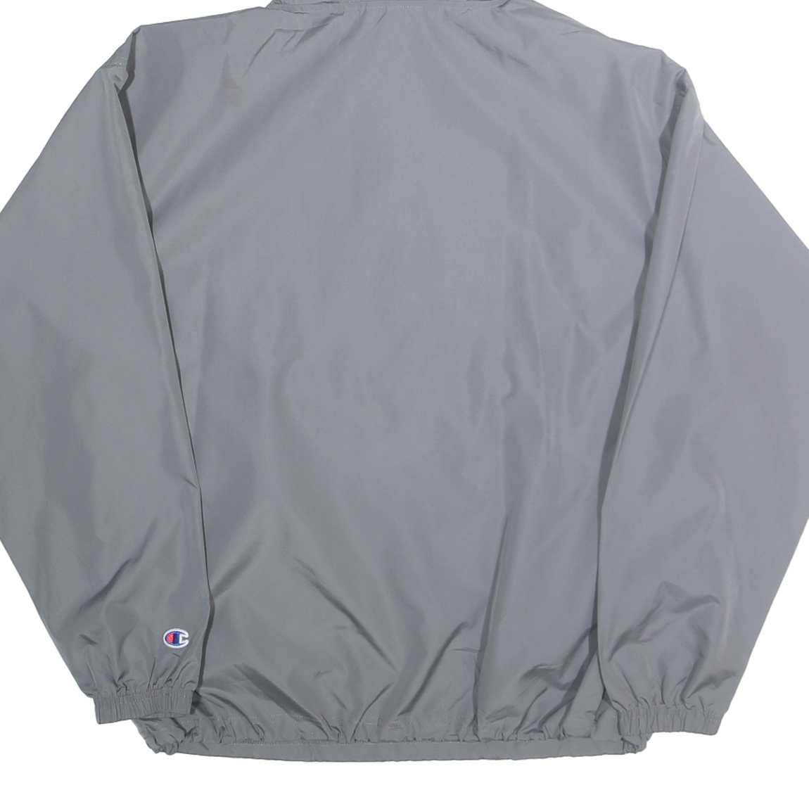 CHAMPION Mens Grey Lightweight Hooded Jacket M Polyester Plain Casual Sportswear