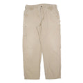 CARHARTT Mens Cotton Blend Beige Loose Straight Trousers W38 L34 Workwear Casual