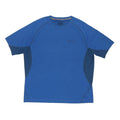 BERGHAUS Mens Blue & Navy Polyester Blend Short Sleeve Crew Neck T-Shirt XL