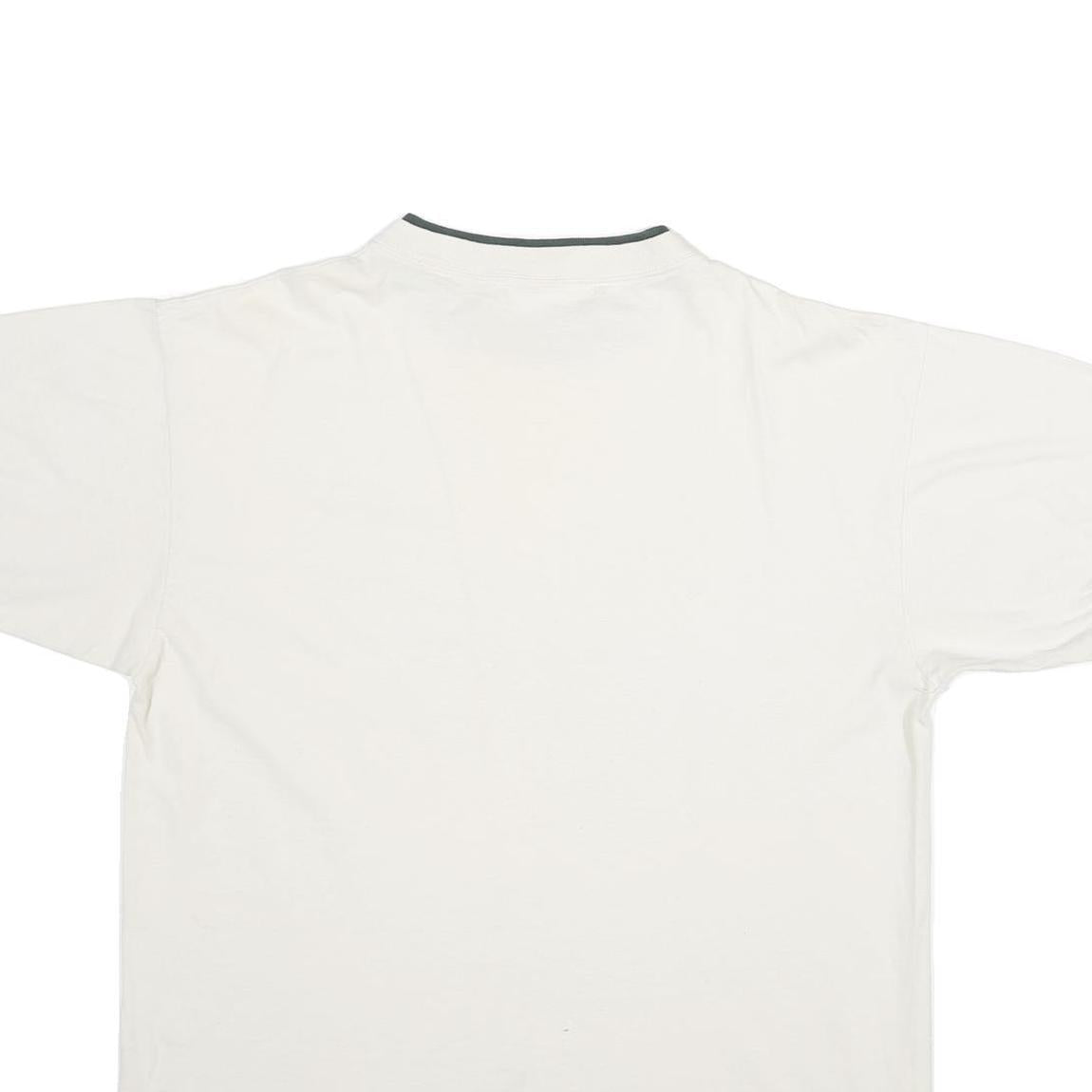 ALORE Mens White & Green Myrtle Beach Graphic T-Shirt XL Short Sleeve Crew Neck