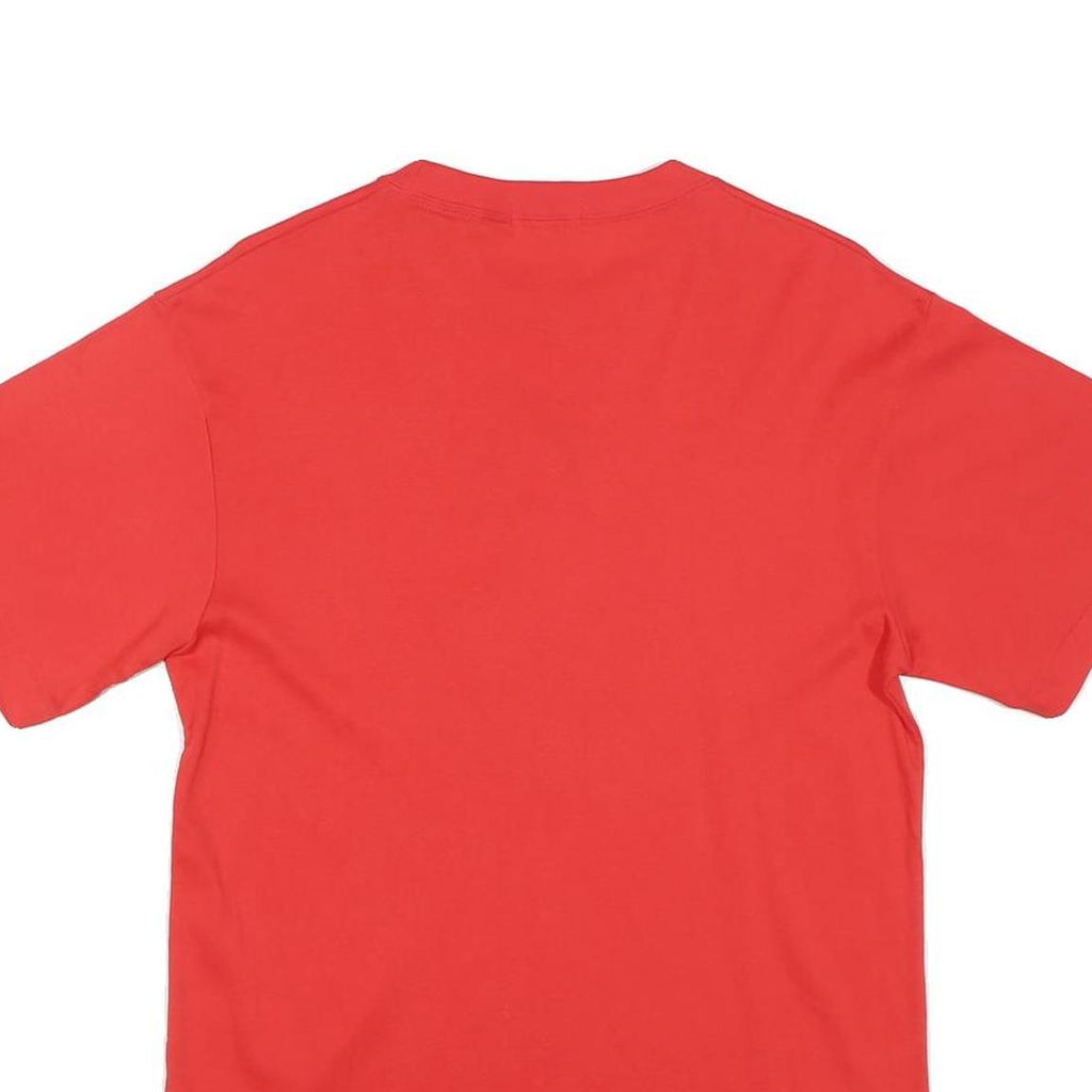 NISHI Mens Red National Sports Festival Graphic T-Shirt L Short Sleeve Crew Neck