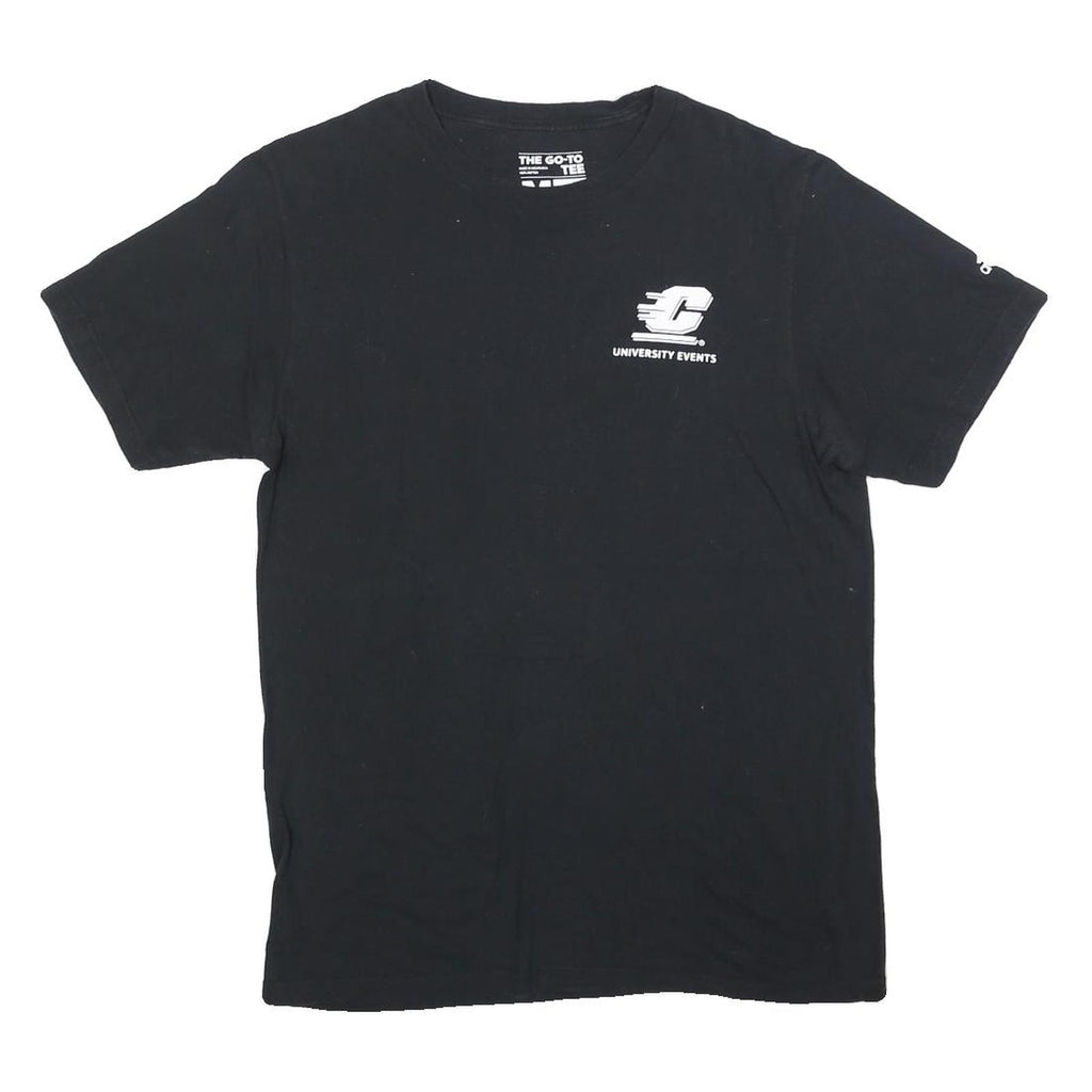 ADIDAS Mens Black Cotton Blend Graphic T-Shirt M Short Sleeve Crew Neck