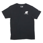 ADIDAS Mens Black Cotton Blend Graphic T-Shirt M Short Sleeve Crew Neck