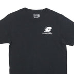 ADIDAS Mens Black Cotton Blend Graphic T-Shirt M Short Sleeve Crew Neck