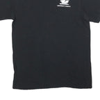 ADIDAS Mens Black Cotton Blend Graphic T-Shirt M Short Sleeve Crew Neck