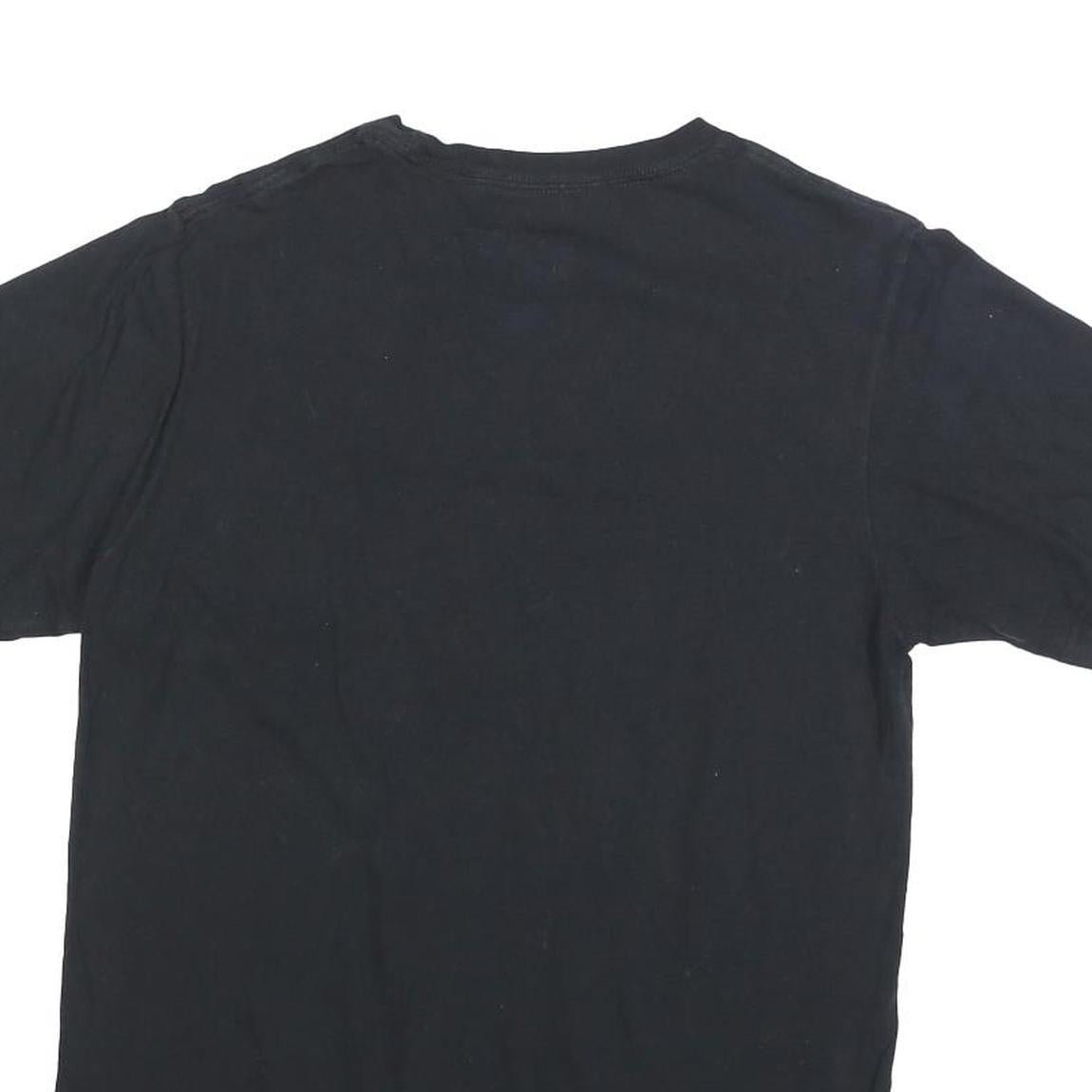 ADIDAS Mens Black Cotton Blend Graphic T-Shirt M Short Sleeve Crew Neck