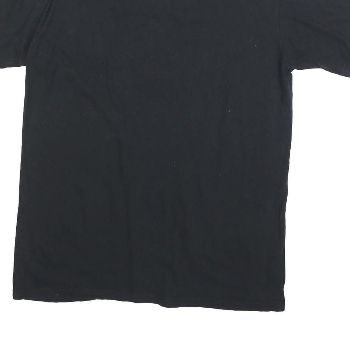 ADIDAS Mens Black Cotton Blend Graphic T-Shirt M Short Sleeve Crew Neck