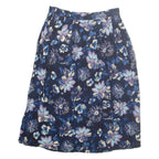 SAG HARBOUR Womens A-Line Skirt Blue Midi L