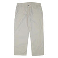 CARHARTT Mens Cotton Blend Beige Relaxed Straight Trousers W37 L29 Workwear