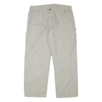 CARHARTT Mens Cotton Blend Beige Relaxed Straight Trousers W37 L29 Workwear