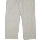 CARHARTT Mens Cotton Blend Beige Relaxed Straight Trousers W37 L29 Workwear