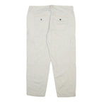 TOMMY HILFIGER Womens Cotton Beige Regular Cargo Trousers W32 L25 Utility Pocket