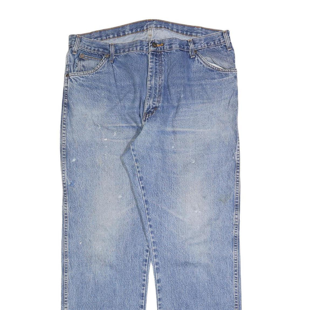DICKIES Mens Regular Fit Blue Denim Straight Jeans W40 L34 Workwear Cotton Blend