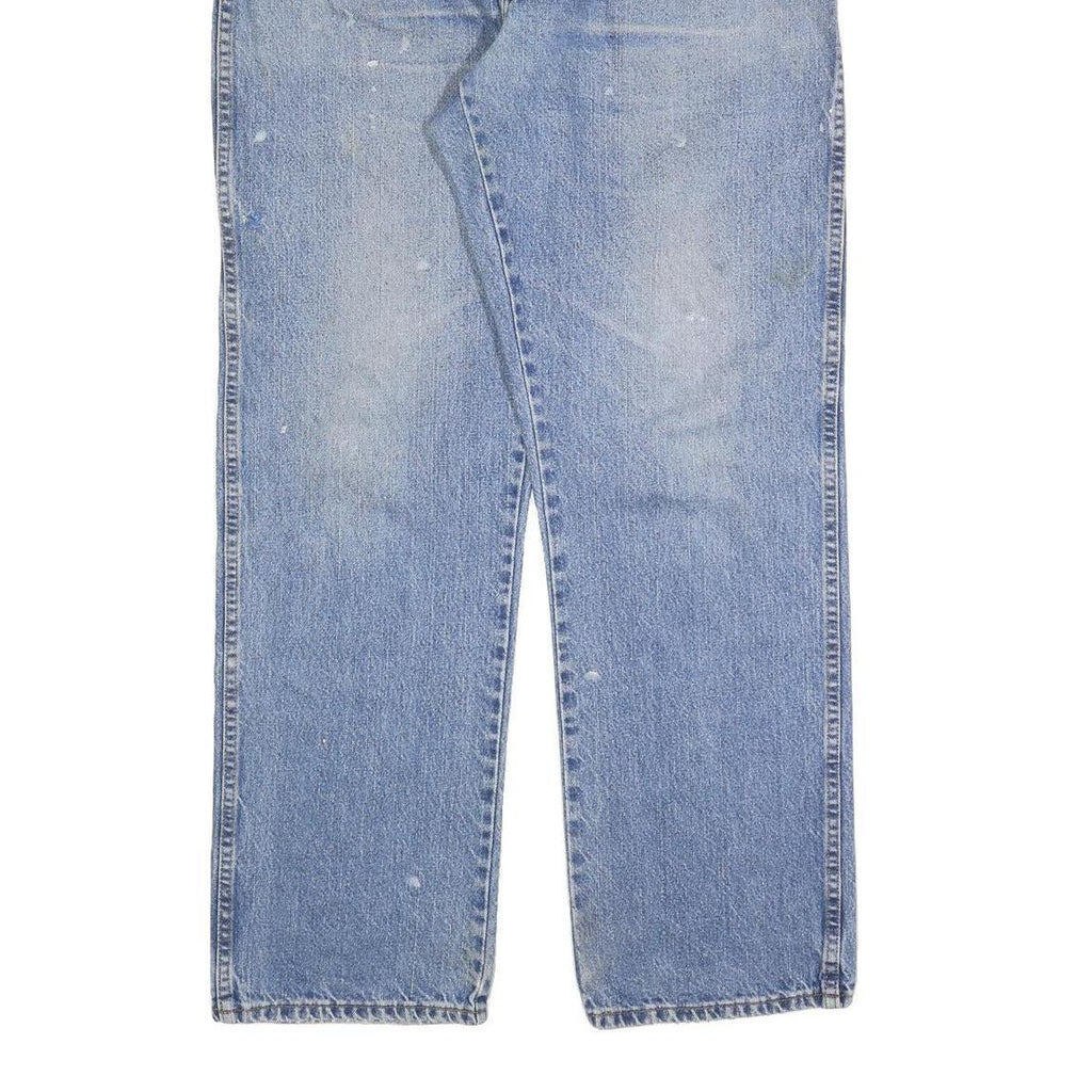 DICKIES Mens Regular Fit Blue Denim Straight Jeans W40 L34 Workwear Cotton Blend