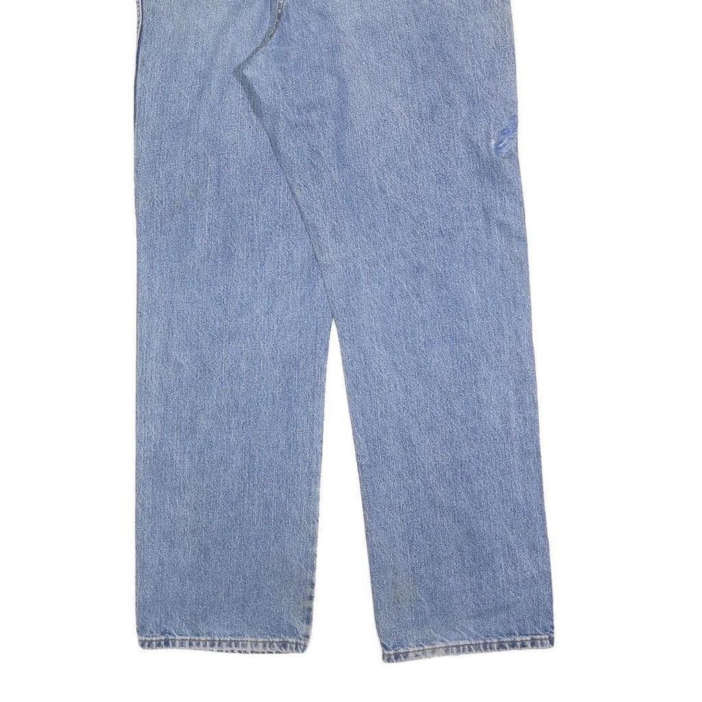 DICKIES Mens Regular Fit Blue Denim Straight Jeans W40 L34 Workwear Cotton Blend