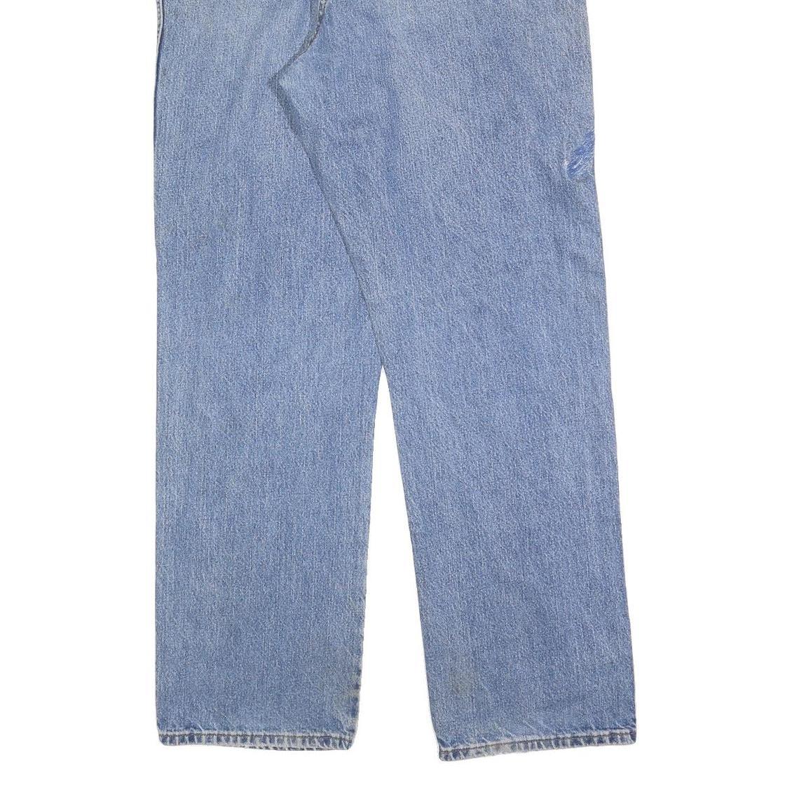 DICKIES Mens Regular Fit Blue Denim Straight Jeans W40 L34 Workwear Cotton Blend