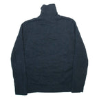 NAUTICA Mens Jumper Blue 1/4 Zip Tight Knit XL