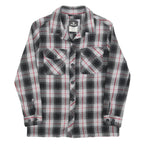 DRAVUS Womens Black & White Check Shirt S Cotton Blend Plaid Casual Button Up