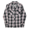 DRAVUS Womens Black & White Check Shirt S Cotton Blend Plaid Casual Button Up
