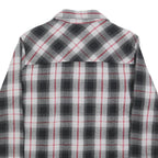 DRAVUS Womens Black & White Check Shirt S Cotton Blend Plaid Casual Button Up