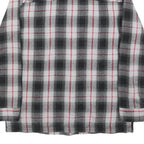 DRAVUS Womens Black & White Check Shirt S Cotton Blend Plaid Casual Button Up