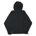 CHAMPION Mens Black University Print Zip Jacket S Polyester Blend Hooded Casual