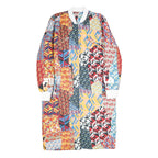 FILA Womens Multicolour Geometric Print Zip Jacket M Polyester Long Sleeve