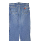DICKIES Mens Regular Fit Blue Denim Jeans W36 L34 Zip Pocket Casual Workwear