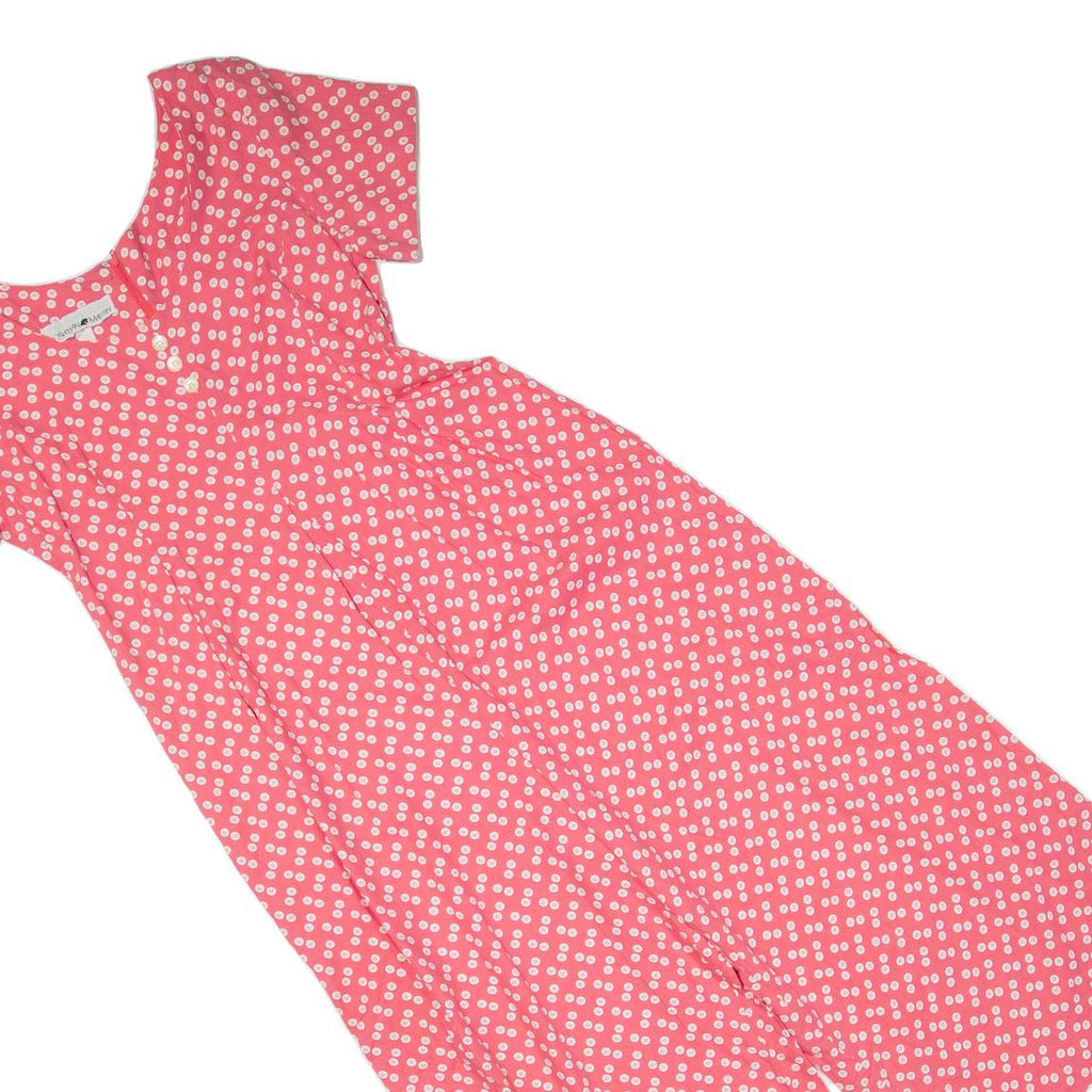 JONATHAN MARTIN Womens Jumpsuit Pink Spotted Wide-Leg M