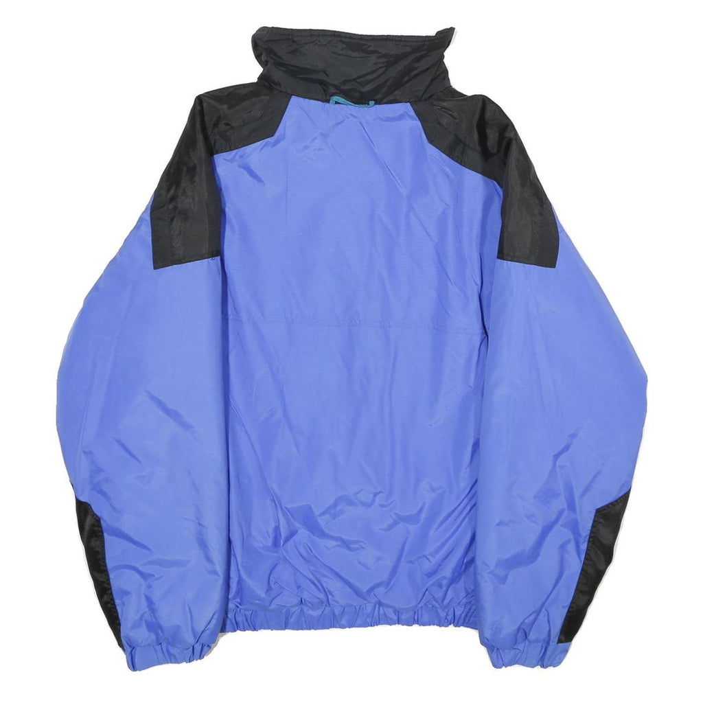 CORNICE Mens Blue & Black Outdoor Nylon Jacket M Zip Plain Lightweight