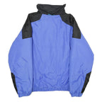 CORNICE Mens Blue & Black Outdoor Nylon Jacket M Zip Plain Lightweight