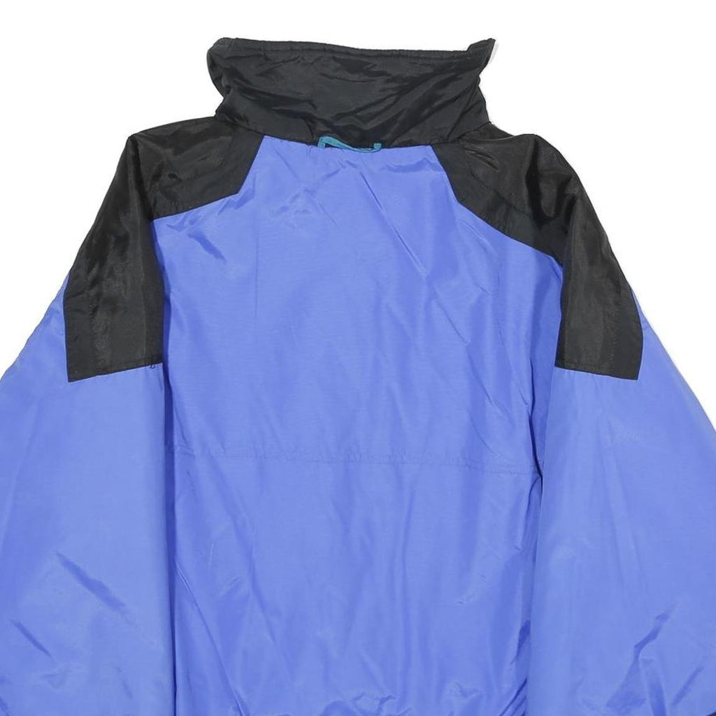 CORNICE Mens Blue & Black Outdoor Nylon Jacket M Zip Plain Lightweight