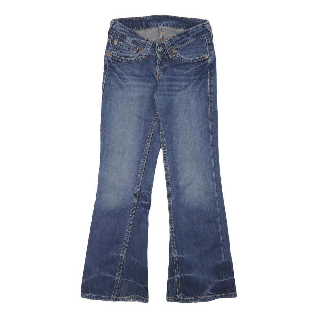 LEVI'S Womens Jeans Blue Regular Flared Denim Medium W28 L31 Classic Fit Zip