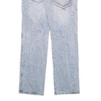 BIG STORM Mens Regular Fit Blue Denim Jeans W32 L34 Cargo Style Zip Closure