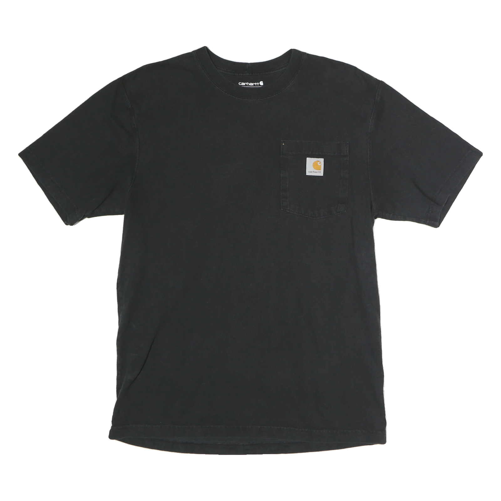 CARHARTT Mens Black Pocket T-Shirt S Short Sleeve Crew Neck Workwear