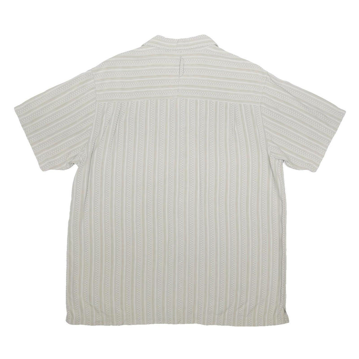 THE NORTH FACE Mens Beige Striped Shirt XL Polyester Blend Casual Lightweight