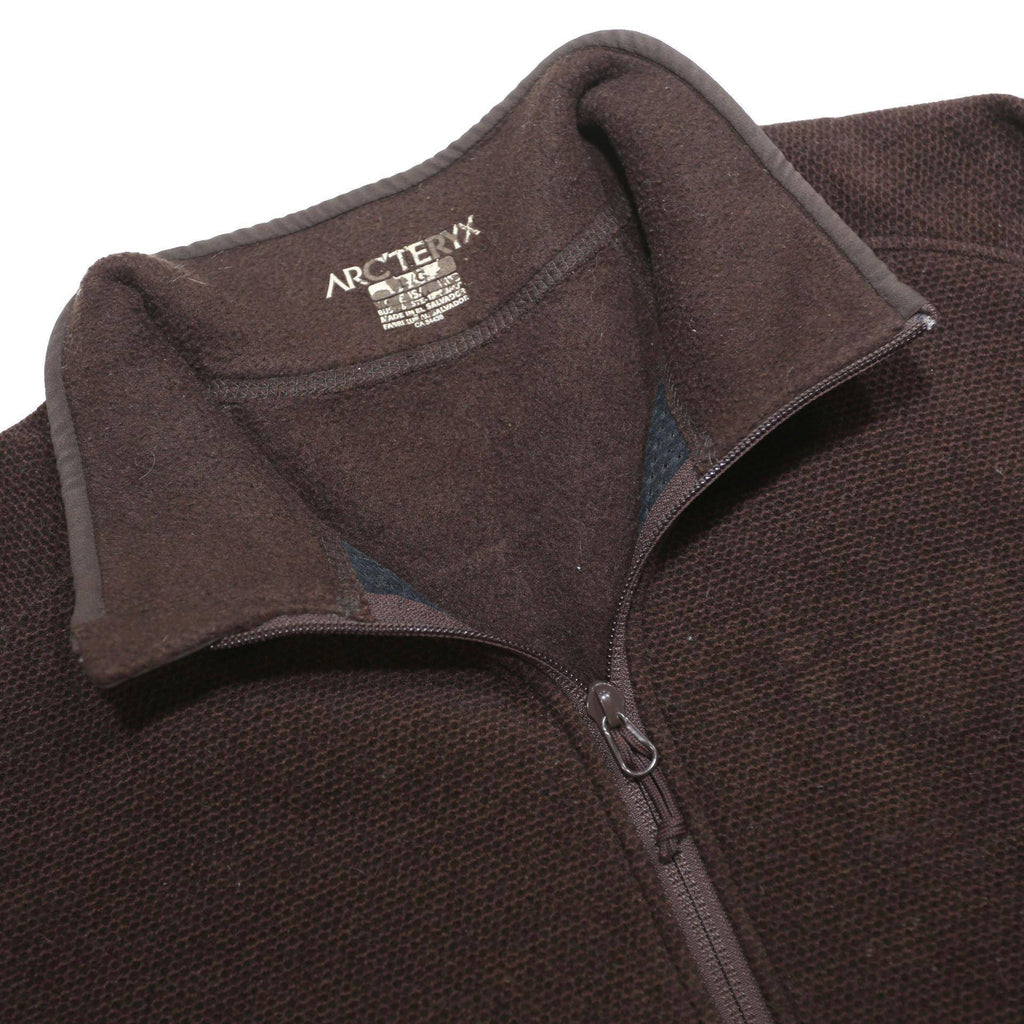 ARC'TERYX Womens Brown Jacket L Polyester Zip Plain Outdoor Lightweight