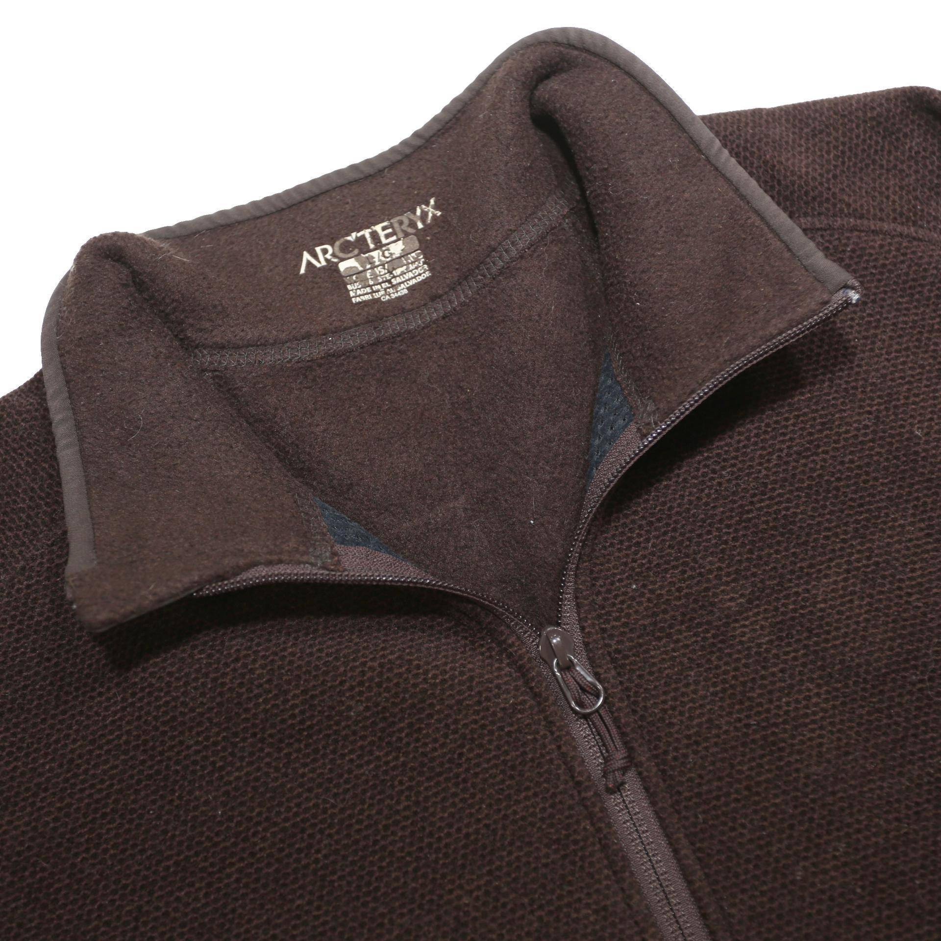 ARC'TERYX Womens Brown Jacket L Polyester Zip Plain Outdoor Lightweight
