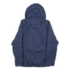 JACK WOLFSKIN Womens Blue Outdoor Jacket UK 6 Polyester Blend Zip Hooded Plain